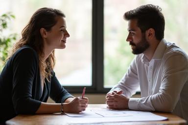 Imagen que representa una sesión de coaching uno a uno.